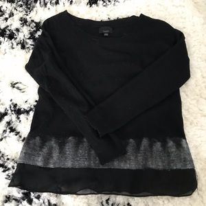 Beautiful Lumiere sweater with faux silk detailing